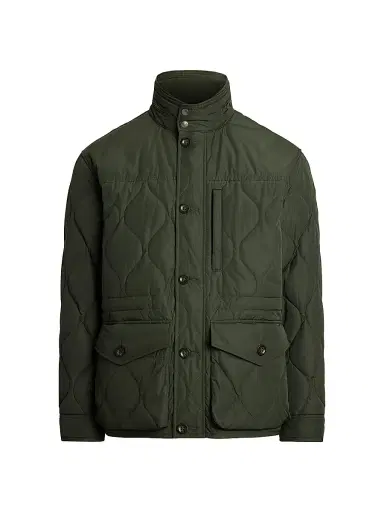 Polo Ralph Lauren Men's Eastham Quilted Hooded Field Jacket - Olive Smoke | Thumbnail 1 Polo Ralph Lauren Men's Eastham Quilted Hooded Field Jacket - Olive Smoke | Thumbnail 1