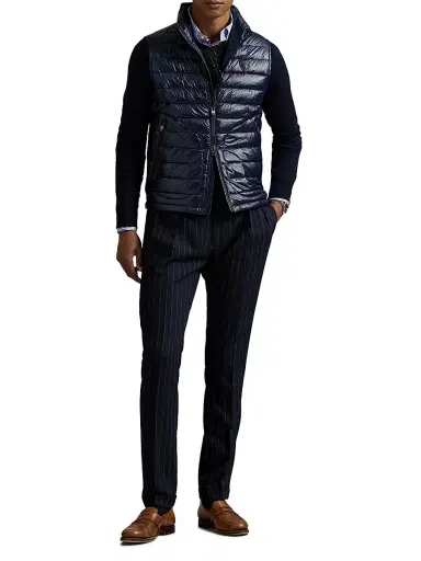 Polo Ralph Lauren Men's Quilted Down Vest - Collection Navy Glossy | Thumbnail 2 Polo Ralph Lauren Men's Quilted Down Vest - Collection Navy Glossy | Thumbnail 2