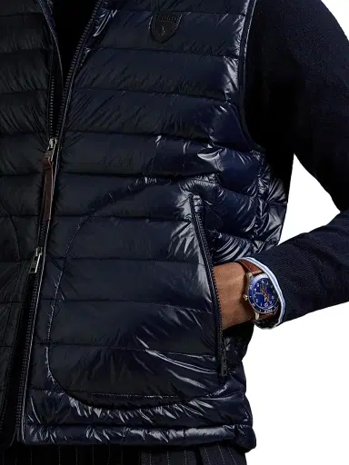 Polo Ralph Lauren Men's Quilted Down Vest - Collection Navy Glossy | Thumbnail 5 Polo Ralph Lauren Men's Quilted Down Vest - Collection Navy Glossy | Thumbnail 5