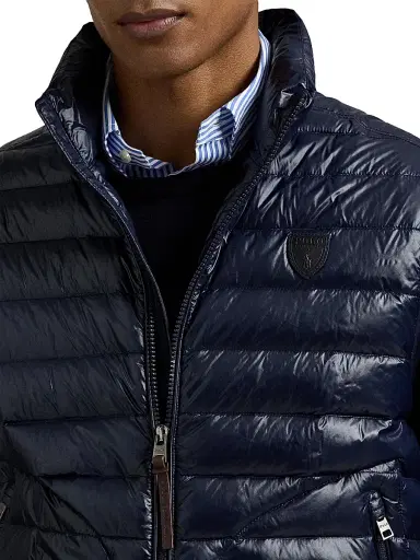 Polo Ralph Lauren Men's Quilted Down Vest - Collection Navy Glossy | Thumbnail 6 Polo Ralph Lauren Men's Quilted Down Vest - Collection Navy Glossy | Thumbnail 6