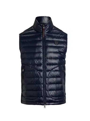 Polo Ralph Lauren Men's Quilted Down Vest - Collection Navy Glossy | Thumbnail 1 Polo Ralph Lauren Men's Quilted Down Vest - Collection Navy Glossy | Thumbnail 1
