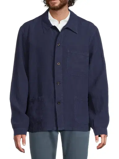 Polo Ralph Lauren Men's Linen Utility Jacket | Thumbnail 3 Polo Ralph Lauren Men's Linen Utility Jacket | Thumbnail 3