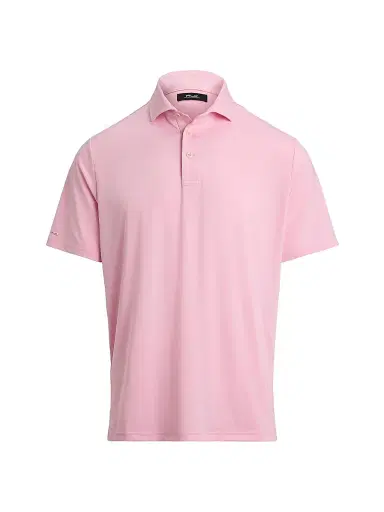 RLX Ralph Lauren Men's Lightweight Airflow Jersey Short-Sleeve Polo Shirt - Carmel Pink - Size XXL | Thumbnail 1 RLX Ralph Lauren Men's Lightweight Airflow Jersey Short-Sleeve Polo Shirt - Carmel Pink - Size XXL | Thumbnail 1