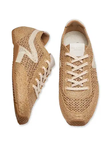rag & bone Women's Retro Runner Ultra Slim Sneakers - Natural Raffia - Size 10 | Thumbnail 4 rag & bone Women's Retro Runner Ultra Slim Sneakers - Natural Raffia - Size 10 | Thumbnail 4