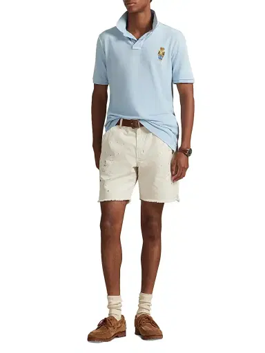 Polo Ralph Lauren Men's Polo Bear Cotton Polo Shirt - Southport Blue Heritage Bear | Thumbnail 2 Polo Ralph Lauren Men's Polo Bear Cotton Polo Shirt - Southport Blue Heritage Bear | Thumbnail 2