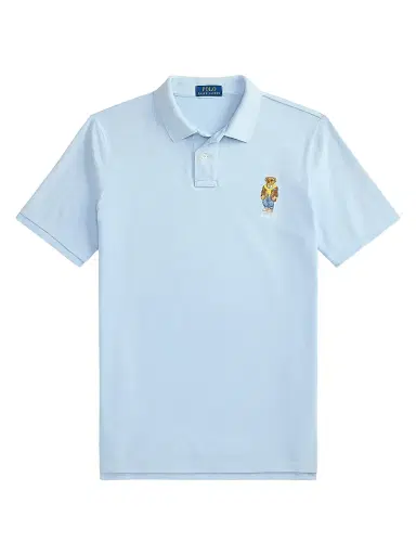 Polo Ralph Lauren Men's Polo Bear Cotton Polo Shirt - Southport Blue Heritage Bear | Thumbnail 1 Polo Ralph Lauren Men's Polo Bear Cotton Polo Shirt - Southport Blue Heritage Bear | Thumbnail 1