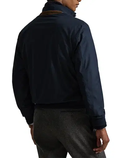 Polo Ralph Lauren Men's Gabardine Stand Collar Bomber Jacket - Collection Navy | Thumbnail 4 Polo Ralph Lauren Men's Gabardine Stand Collar Bomber Jacket - Collection Navy | Thumbnail 4
