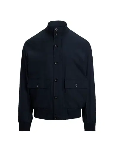 Polo Ralph Lauren Men's Gabardine Stand Collar Bomber Jacket - Collection Navy | Thumbnail 1 Polo Ralph Lauren Men's Gabardine Stand Collar Bomber Jacket - Collection Navy | Thumbnail 1