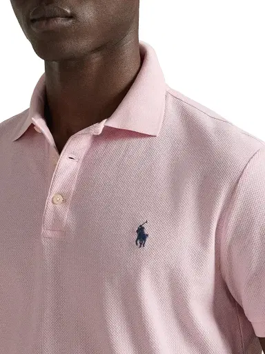 Polo Ralph Lauren Men's Honeycomb Cotton Polo Shirt - Bath Pink - Size XXL | Thumbnail 5 Polo Ralph Lauren Men's Honeycomb Cotton Polo Shirt - Bath Pink - Size XXL | Thumbnail 5