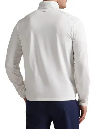 RLX Ralph Lauren Men's Luxury Jersey Quarter-Zip Sweatshirt - Ceramic White - Size XXL | Thumbnail 4 RLX Ralph Lauren Men's Luxury Jersey Quarter-Zip Sweatshirt - Ceramic White - Size XXL | Thumbnail 4