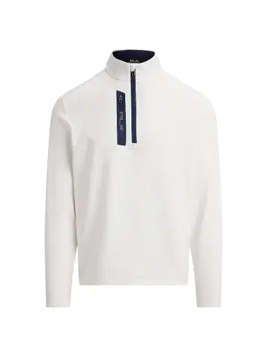RLX Ralph Lauren Men's Luxury Jersey Quarter-Zip Sweatshirt - Ceramic White - Size XXL | Thumbnail 1 RLX Ralph Lauren Men's Luxury Jersey Quarter-Zip Sweatshirt - Ceramic White - Size XXL | Thumbnail 1
