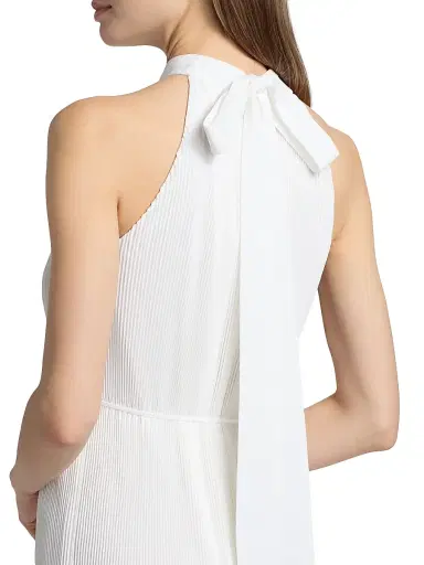 Milly Women's Nalani Pleated Midi-Dress | Thumbnail 6 Milly Women's Nalani Pleated Midi-Dress | Thumbnail 6