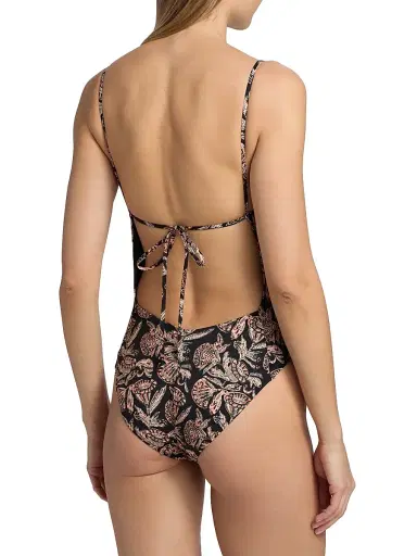 Ulla Johnson Women's Annine Printed One-Piece Swimsuit - Jasper | Thumbnail 4 Ulla Johnson Women's Annine Printed One-Piece Swimsuit - Jasper | Thumbnail 4