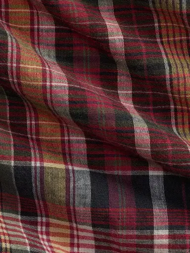 Polo Ralph Lauren Men's Bleeding Madras Cotton Shirt - Navy Berry Multi - Size XXL | Thumbnail 7 Polo Ralph Lauren Men's Bleeding Madras Cotton Shirt - Navy Berry Multi - Size XXL | Thumbnail 7