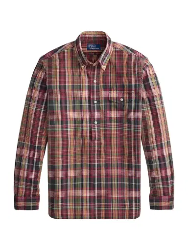 Polo Ralph Lauren Men's Bleeding Madras Cotton Shirt | Thumbnail 1 Polo Ralph Lauren Men's Bleeding Madras Cotton Shirt | Thumbnail 1