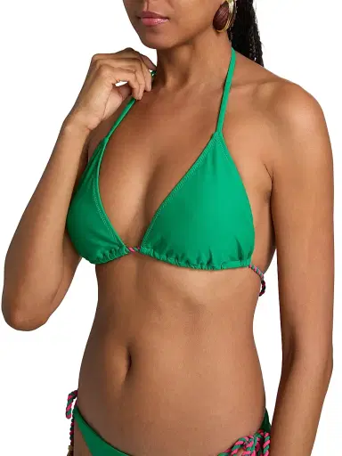 Milly Women's Halterneck Bikini Top - Green Multi - Size Large | Thumbnail 5 Milly Women's Halterneck Bikini Top - Green Multi - Size Large | Thumbnail 5