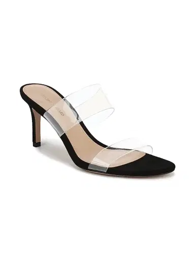 Veronica Beard Women's Asha 75MM Transparent Stiletto Sandals - Clear Black | Thumbnail 2 Veronica Beard Women's Asha 75MM Transparent Stiletto Sandals - Clear Black | Thumbnail 2