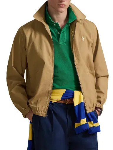 Polo Ralph Lauren Men's Cotton Poplin Windbreaker Jacket - Cafe Tan | Thumbnail 3 Polo Ralph Lauren Men's Cotton Poplin Windbreaker Jacket - Cafe Tan | Thumbnail 3