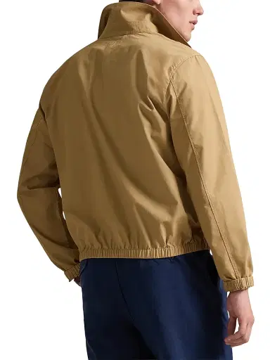 Polo Ralph Lauren Men's Cotton Poplin Windbreaker Jacket - Cafe Tan | Thumbnail 4 Polo Ralph Lauren Men's Cotton Poplin Windbreaker Jacket - Cafe Tan | Thumbnail 4