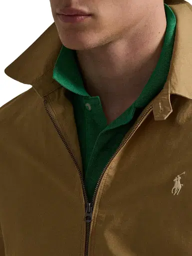 Polo Ralph Lauren Men's Cotton Poplin Windbreaker Jacket - Cafe Tan | Thumbnail 6 Polo Ralph Lauren Men's Cotton Poplin Windbreaker Jacket - Cafe Tan | Thumbnail 6