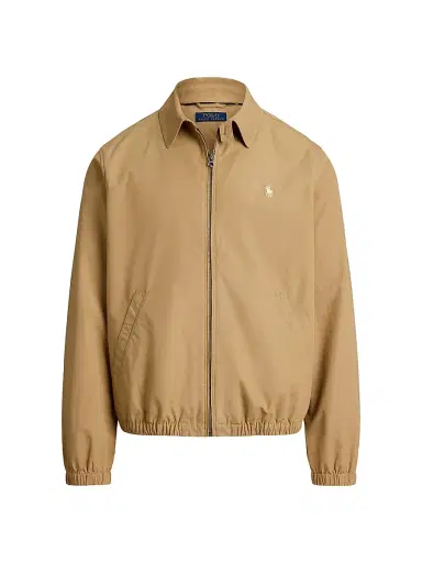Polo Ralph Lauren Men's Cotton Poplin Windbreaker Jacket - Cafe Tan | Thumbnail 1 Polo Ralph Lauren Men's Cotton Poplin Windbreaker Jacket - Cafe Tan | Thumbnail 1