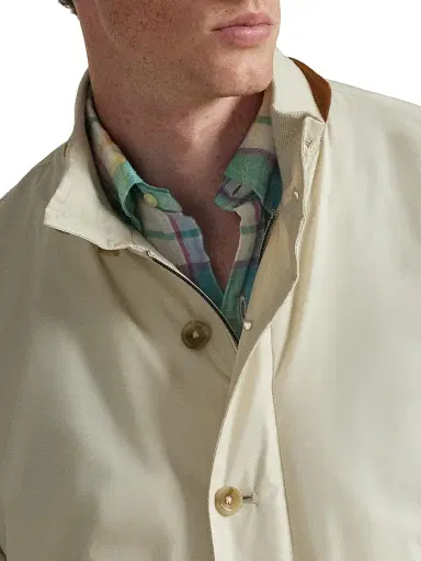 Polo Ralph Lauren Men's Gabardine Stand Collar Bomber Jacket - Basic Sand | Thumbnail 6 Polo Ralph Lauren Men's Gabardine Stand Collar Bomber Jacket - Basic Sand | Thumbnail 6