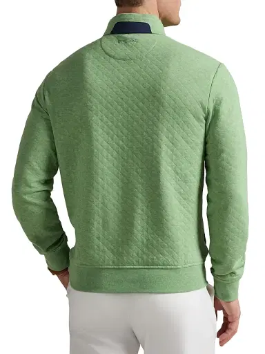 RLX Ralph Lauren Men's Quilted Double-Knit Quarter-Zip Sweatshirt | Thumbnail 4 RLX Ralph Lauren Men's Quilted Double-Knit Quarter-Zip Sweatshirt | Thumbnail 4