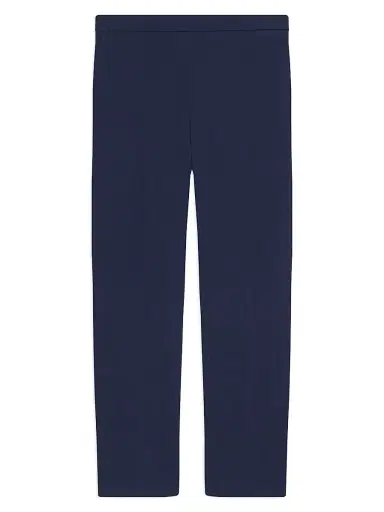 Theory Women's Treeca Linen Pull-On Crop Pants - Midnight Navy | Thumbnail 1 Theory Women's Treeca Linen Pull-On Crop Pants - Midnight Navy | Thumbnail 1