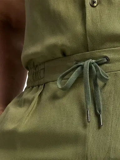 Ralph Lauren Purple Label Men's Silk-Linen Drawstring Shorts | Thumbnail 6 Ralph Lauren Purple Label Men's Silk-Linen Drawstring Shorts | Thumbnail 6