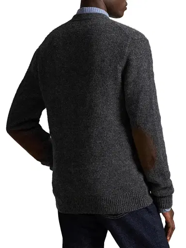 Polo Ralph Lauren Men's Wool-Alpaca-Blend Cardigan - Static Grey Heather | Thumbnail 4 Polo Ralph Lauren Men's Wool-Alpaca-Blend Cardigan - Static Grey Heather | Thumbnail 4