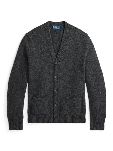 Polo Ralph Lauren Men's Wool-Alpaca-Blend Cardigan - Static Grey Heather | Thumbnail 1 Polo Ralph Lauren Men's Wool-Alpaca-Blend Cardigan - Static Grey Heather | Thumbnail 1
