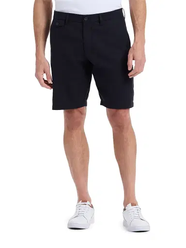 Robert Graham Men's Dixton Solid Cotton-Linen Shorts - Black | Thumbnail 3 Robert Graham Men's Dixton Solid Cotton-Linen Shorts - Black | Thumbnail 3