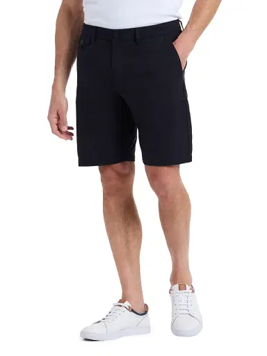 Robert Graham Men's Dixton Solid Cotton-Linen Shorts - Black | Thumbnail 4 Robert Graham Men's Dixton Solid Cotton-Linen Shorts - Black | Thumbnail 4