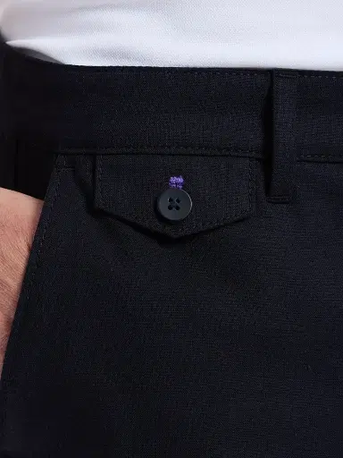 Robert Graham Men's Dixton Solid Cotton-Linen Shorts - Black | Thumbnail 6 Robert Graham Men's Dixton Solid Cotton-Linen Shorts - Black | Thumbnail 6