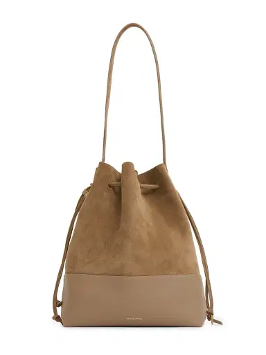 Mansur Gavriel Women's Leather & Suede Drawstring Bucket Bag - Anise | Thumbnail 1 Mansur Gavriel Women's Leather & Suede Drawstring Bucket Bag - Anise | Thumbnail 1