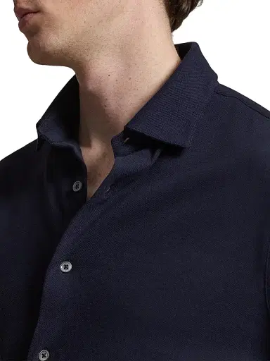 Polo Ralph Lauren Men's Lux Micro Pique-Knit Cotton Shirt - Rl Navy - Size XXL | Thumbnail 5 Polo Ralph Lauren Men's Lux Micro Pique-Knit Cotton Shirt - Rl Navy - Size XXL | Thumbnail 5