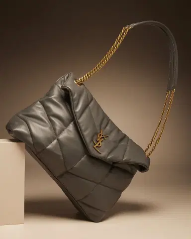 Saint Laurent Lou Puffer Medium YSL Shoulder Bag in Quilted Leather | Thumbnail 4 Saint Laurent Lou Puffer Medium YSL Shoulder Bag in Quilted Leather | Thumbnail 4