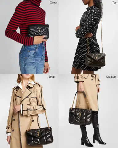 Saint Laurent Lou Puffer Medium YSL Shoulder Bag in Quilted Leather | Thumbnail 6 Saint Laurent Lou Puffer Medium YSL Shoulder Bag in Quilted Leather | Thumbnail 6