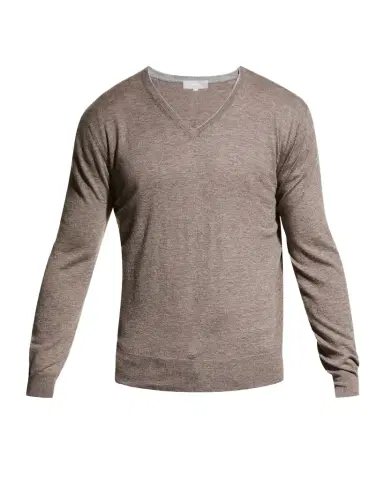 Neiman Marcus Men's Extra Lightweight Wool-Cashmere V-Neck Sweater | Thumbnail 1 Neiman Marcus Men's Extra Lightweight Wool-Cashmere V-Neck Sweater | Thumbnail 1