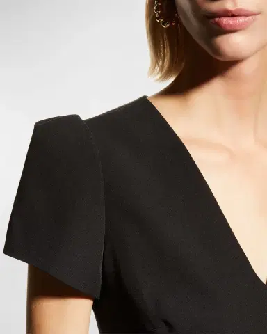 Milly Atalie Short Cady Dress | Thumbnail 5 Milly Atalie Short Cady Dress | Thumbnail 5