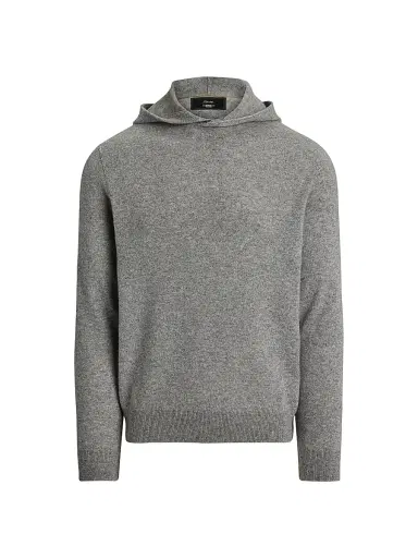 RLX Ralph Lauren Men's Cashmere Knit Hoodie - Fawn Grey Heather - Size XXL | Thumbnail 1 RLX Ralph Lauren Men's Cashmere Knit Hoodie - Fawn Grey Heather - Size XXL | Thumbnail 1