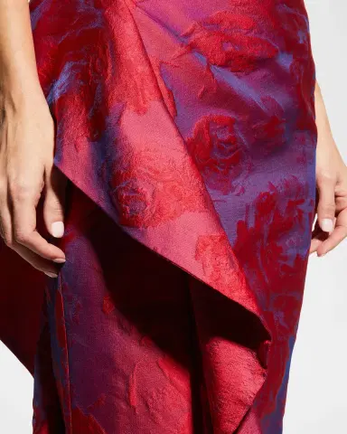 Rickie Freeman for Teri Jon One-Shoulder Side-Ruffle Gown | Thumbnail 5 Rickie Freeman for Teri Jon One-Shoulder Side-Ruffle Gown | Thumbnail 5