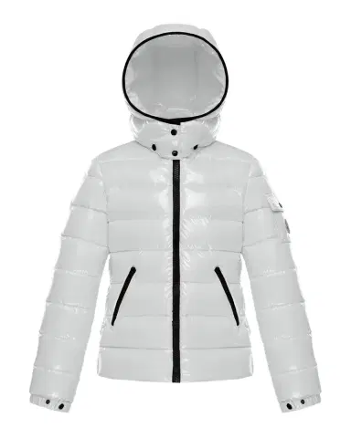 Moncler Girl 's Bady Quilted Logo Jacket, Size 8-14 | Thumbnail 1 Moncler Girl 's Bady Quilted Logo Jacket, Size 8-14 | Thumbnail 1