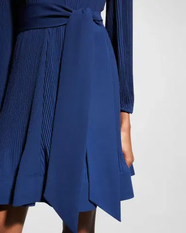 Milly Liv Pleated Dress | Thumbnail 5 Milly Liv Pleated Dress | Thumbnail 5