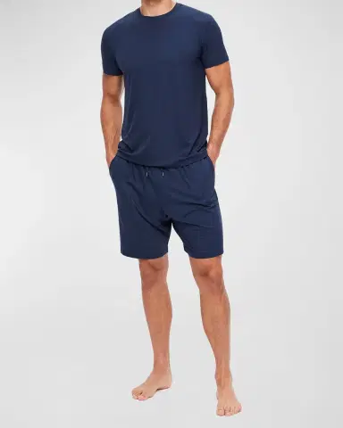 Derek Rose Men's Micromodal Lounge Shorts | Thumbnail 3 Derek Rose Men's Micromodal Lounge Shorts | Thumbnail 3