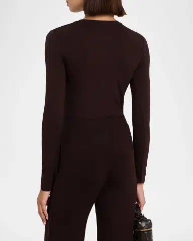 Majestic Filatures Soft Touch Flat-Edge Long-Sleeve Crewneck Top | Thumbnail 3 Majestic Filatures Soft Touch Flat-Edge Long-Sleeve Crewneck Top | Thumbnail 3