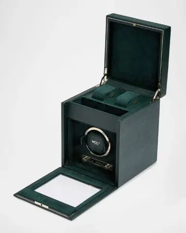 Wolf British Racing Single Watch Winder with Storage | Thumbnail 2 Wolf British Racing Single Watch Winder with Storage | Thumbnail 2