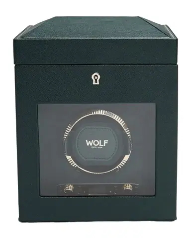 Wolf British Racing Single Watch Winder with Storage | Thumbnail 1 Wolf British Racing Single Watch Winder with Storage | Thumbnail 1