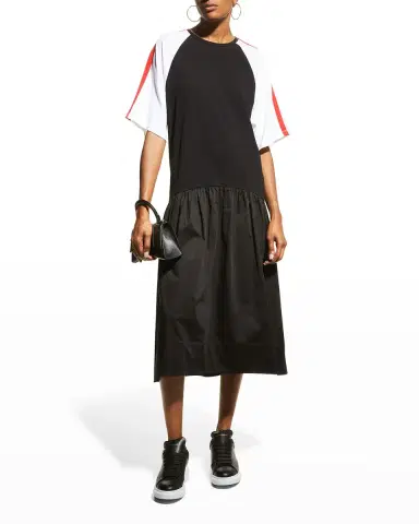 Cynthia Rowley Double-Striped Tiered Combo Dress | Thumbnail 2 Cynthia Rowley Double-Striped Tiered Combo Dress | Thumbnail 2