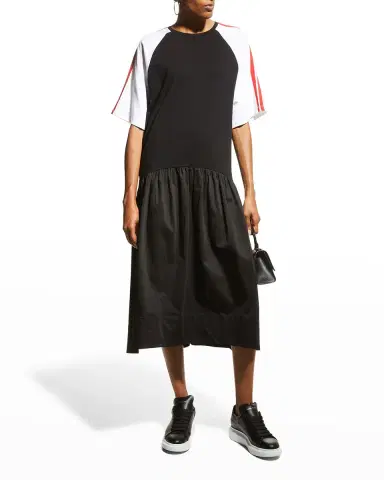 Cynthia Rowley Double-Striped Tiered Combo Dress | Thumbnail 3 Cynthia Rowley Double-Striped Tiered Combo Dress | Thumbnail 3